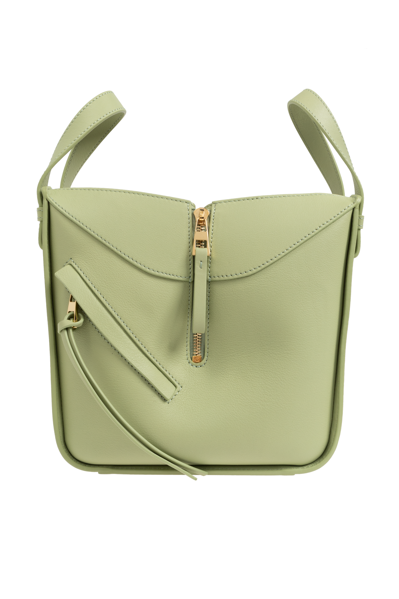 【LOEWE】Hammock Compact Bag in Light Pear Compact Hammock bag in classic calfskin Green - LOEWE